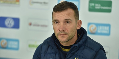 Фото Андрея Шевченко в сборной Украины
