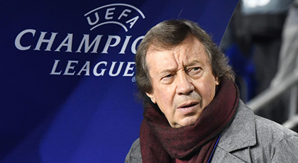 Главный тренер Локомотива Юрий Сёмин на матче групповой стадии Лиги чемпионов
